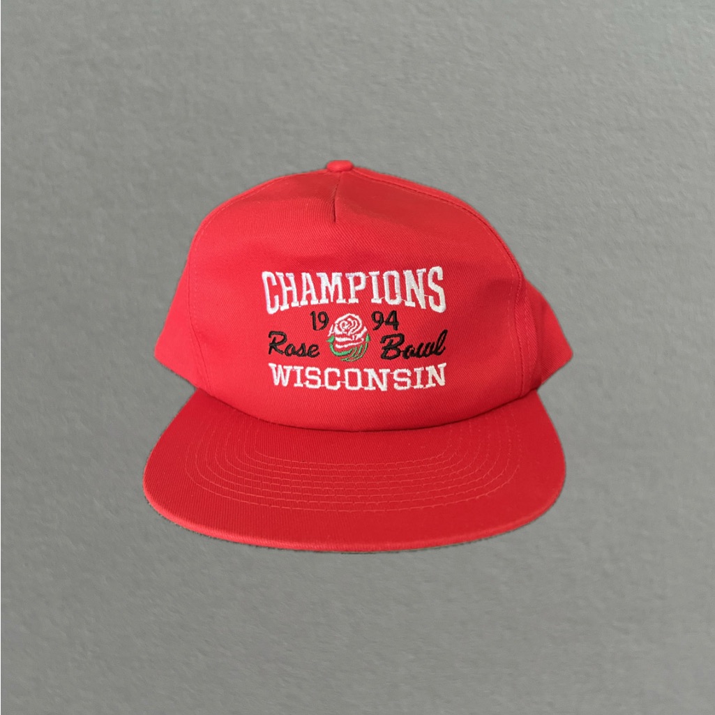 Vintage 1994 Wisconsin Badgers Ncaa Rose Bowl Champions Snapback Hat
